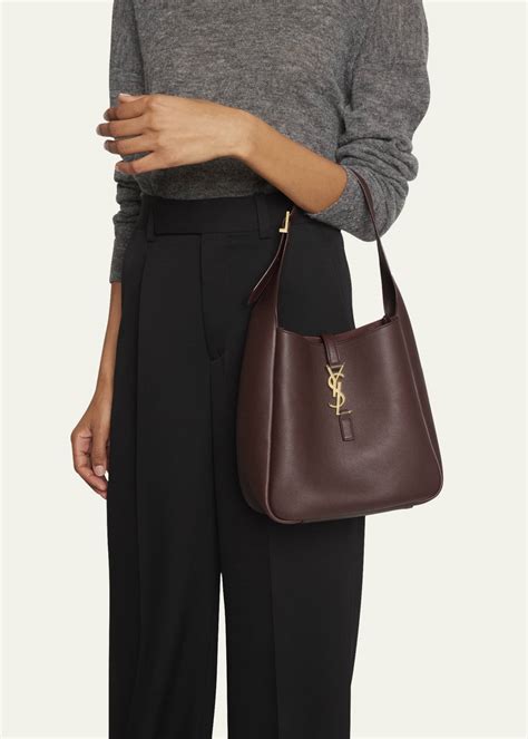 boho bag ysl|Saint Laurent Le 5 A 7 YSL Small Hobo in Smooth Supple Leather.